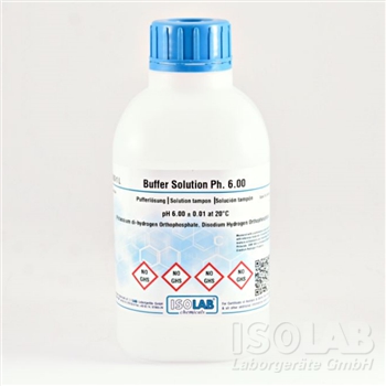 BUFFER SOLUTION PH 6.00 ± 0.01 AT 20°C (POTASSIUM DI-HYDROGEN ORTHOPHOSPHATE, DISODIUM HYDROGEN ORTHOPHOSPHATE)