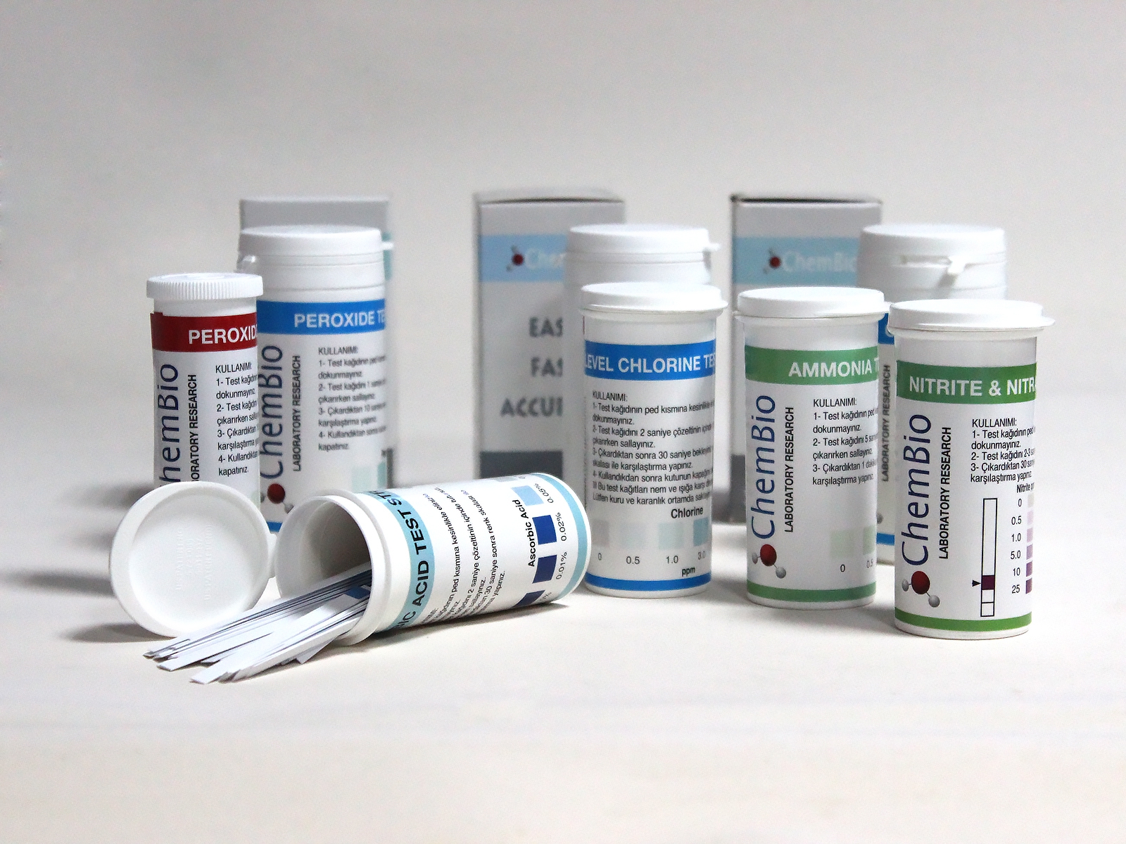 Silver-pH Test Strips 100 ADET/PAKET