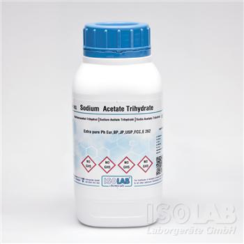 SODIUM ACETATE TRIHYDRATE ≥ 99.5%, EXTRA PURE, PH.EUR, BP,JP,USP,FCC,E262